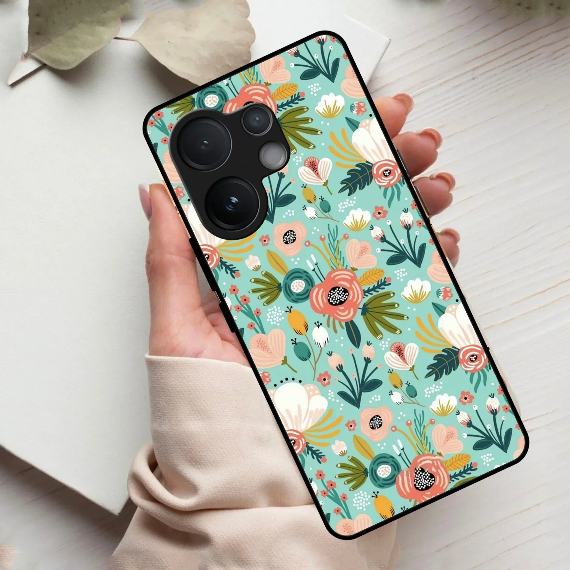 Bloom Carnival Glass Case Cover For Vivo - ShopOnCliQ
