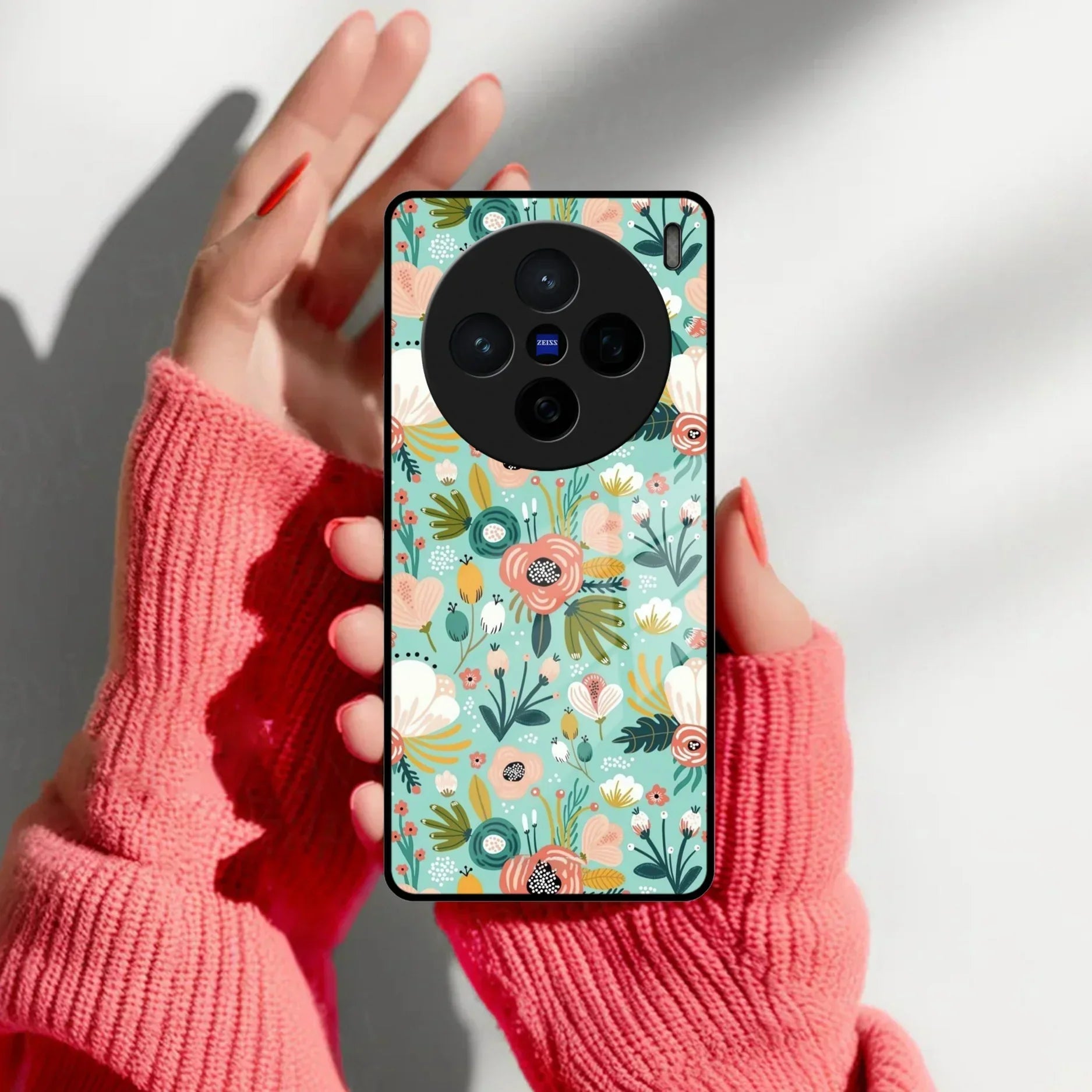 Bloom Carnival Glass Case Cover For Vivo - ShopOnCliQ
