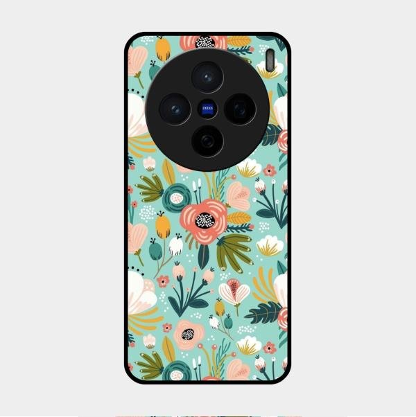 bloom carnival Glass case Cover for Vivo X200 5G