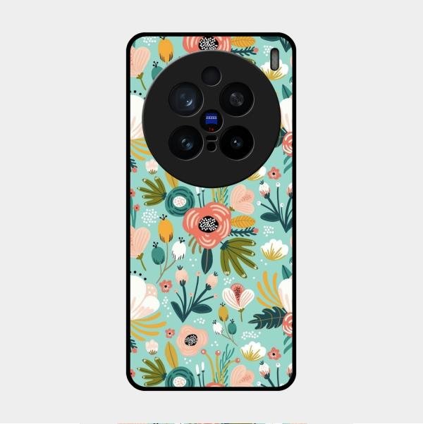 bloom carnival Glass case Cover for Vivo X200 Pro 5G