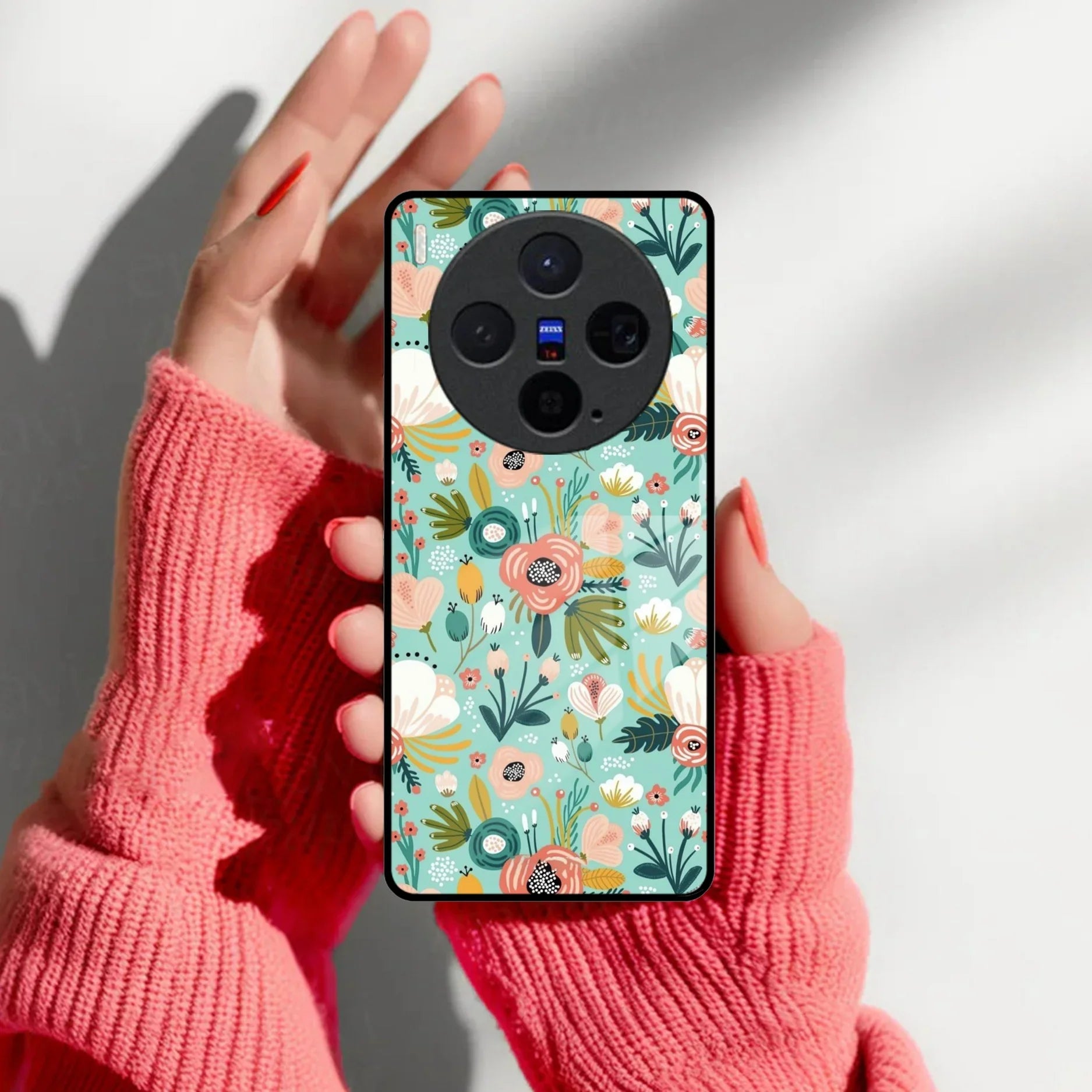Bloom Carnival Glass Case Cover For Vivo