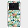 bloom carnival Glass case Cover for Vivo X80 5G