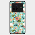 bloom carnival Glass case Cover for Vivo X80 5G