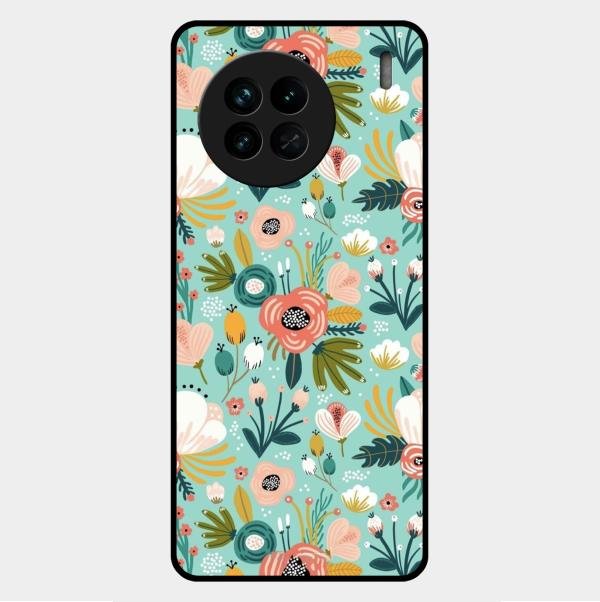 bloom carnival Glass case Cover for Vivo X90 5G