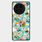 bloom carnival Glass case Cover for Vivo X90 Pro 5G
