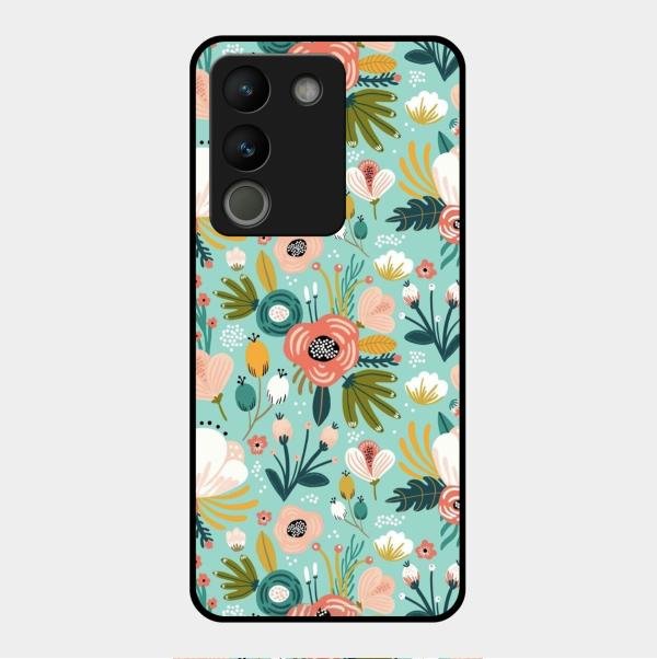 bloom carnival Glass case Cover for Vivo Y200 5G