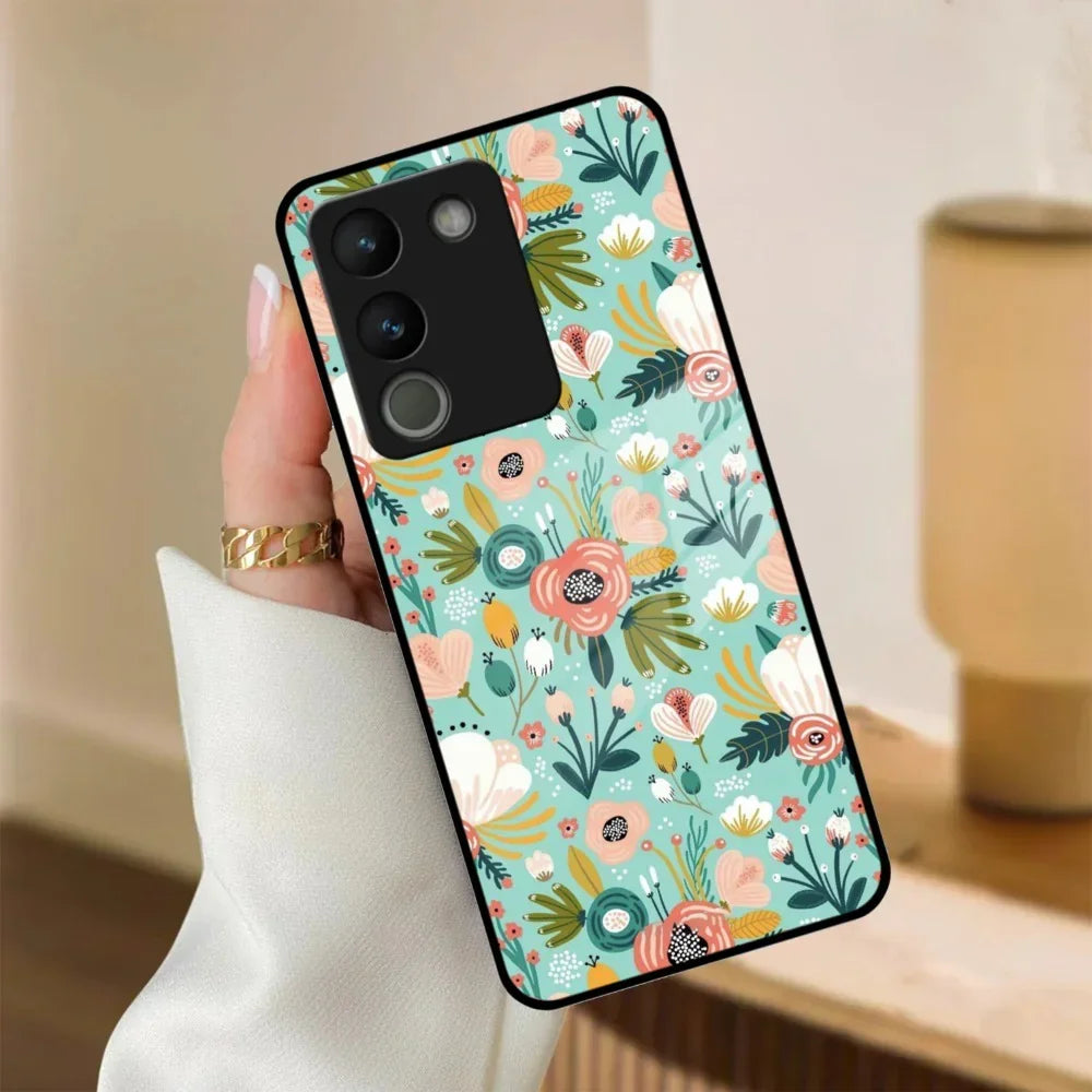 Bloom Carnival Glass Case Cover For Vivo - ShopOnCliQ