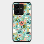 bloom carnival Glass case Cover for Vivo Y22