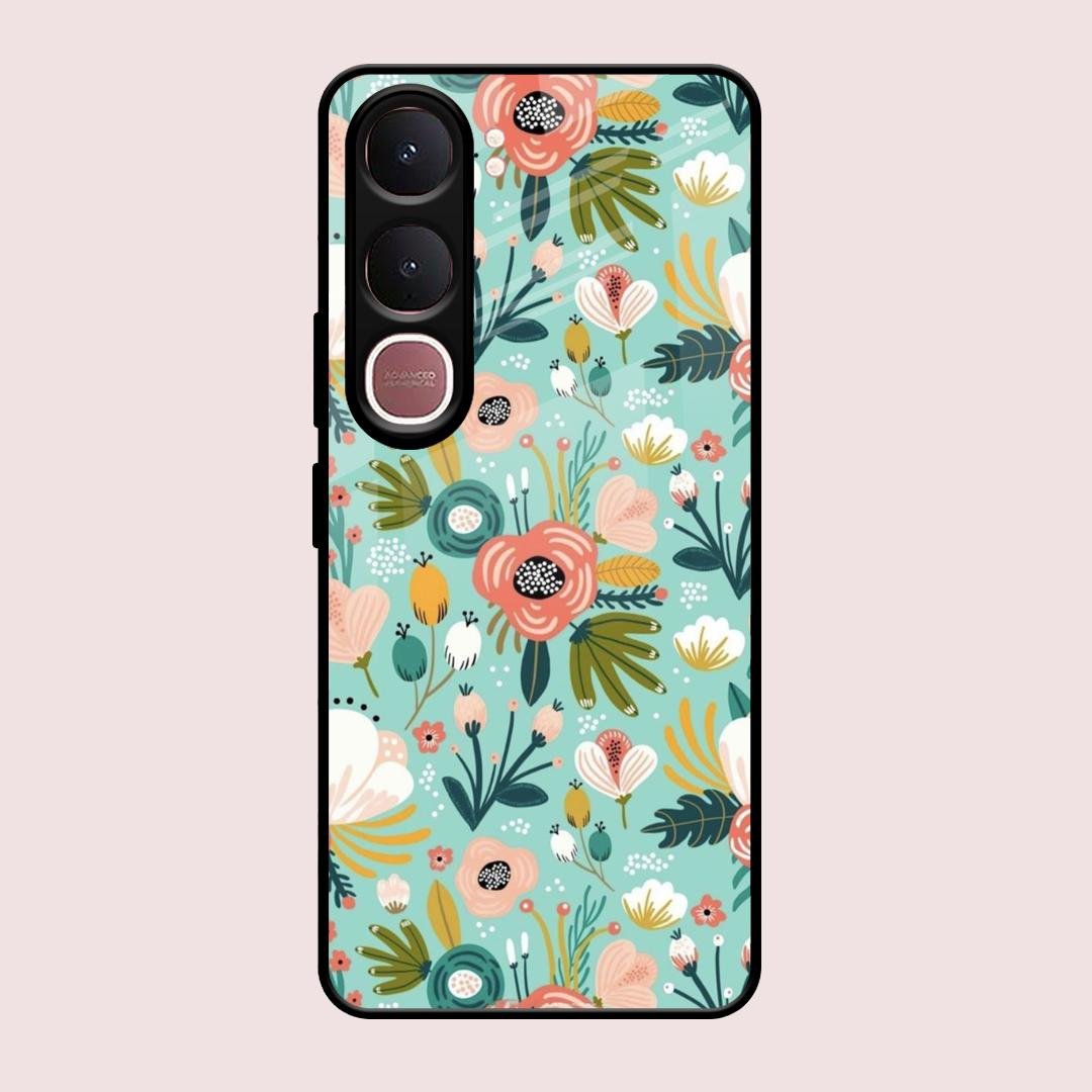 bloom carnival Glass case Cover for Vivo Y31 5G
