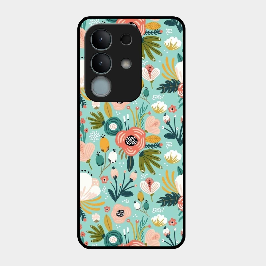 bloom carnival Glass case Cover for Vivo Y31 Pro 5G