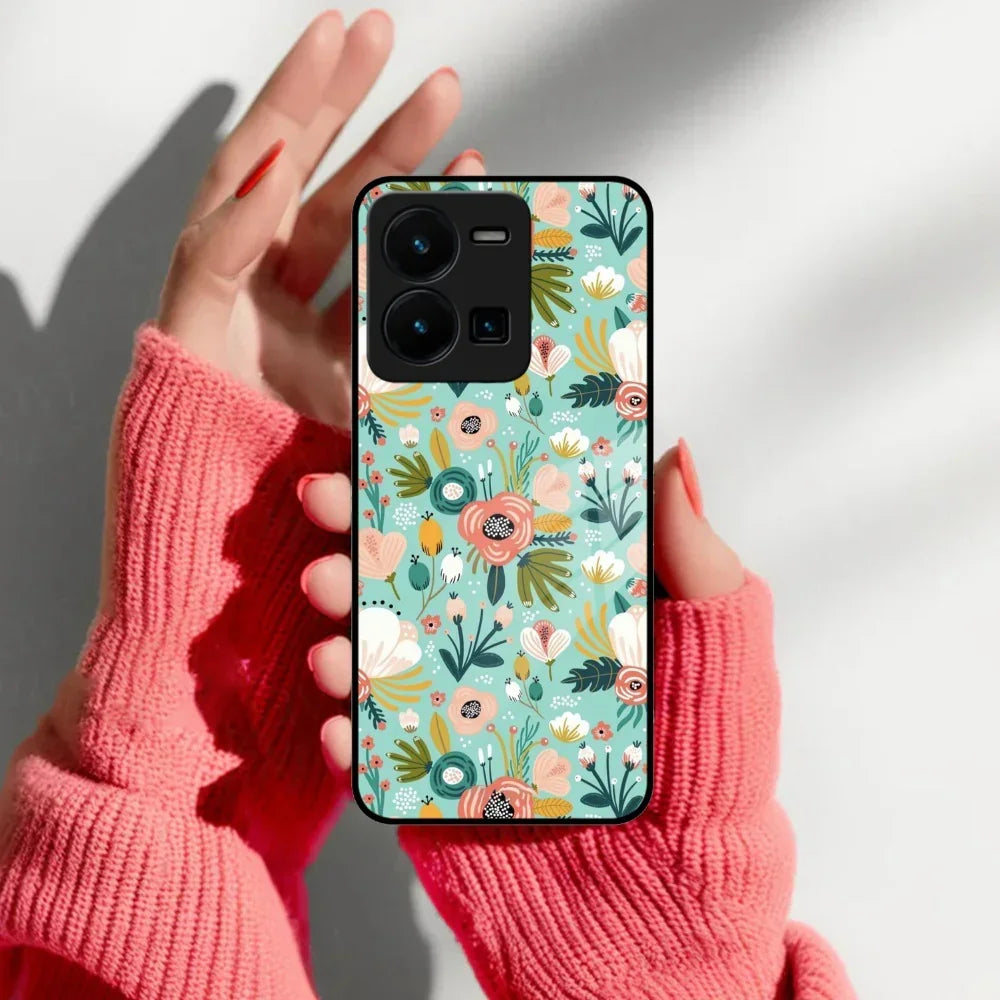 Bloom Carnival Glass Case Cover For Vivo - ShopOnCliQ