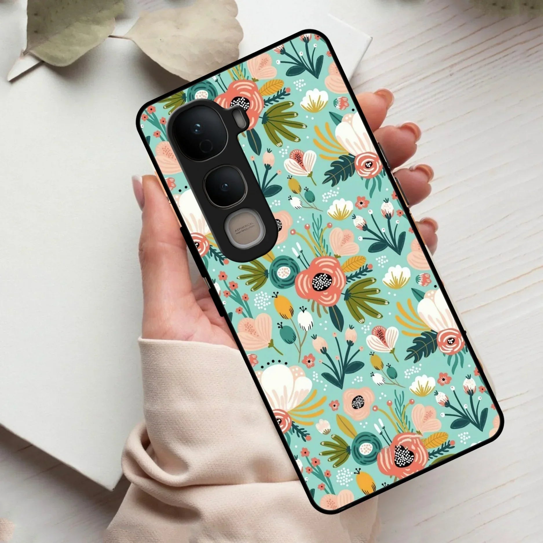 Bloom Carnival Glass Case Cover For Vivo - ShopOnCliQ