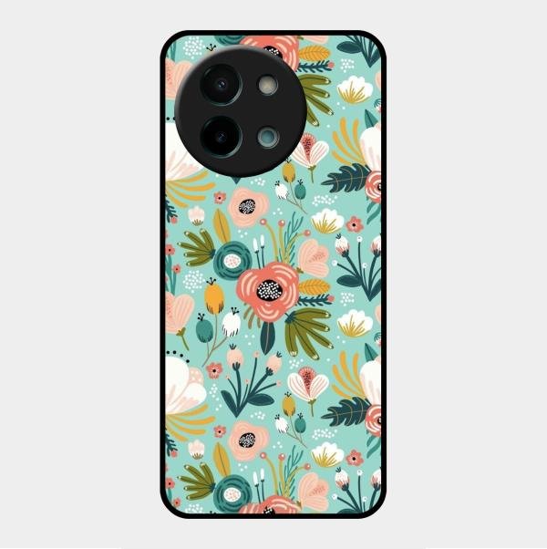 bloom carnival Glass case Cover for Vivo Y58 5G