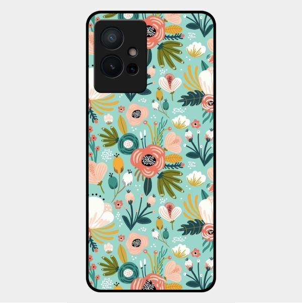 bloom carnival Glass case Cover for Vivo Y75 5G