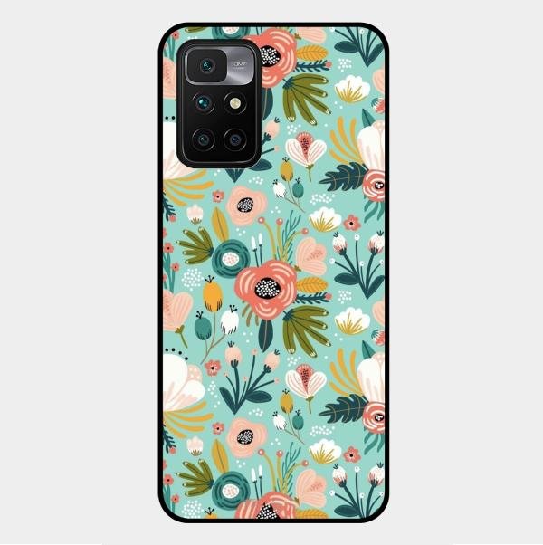 bloom carnival Glass case Cover for Xiaomi Redmi 10 Prime 2022
