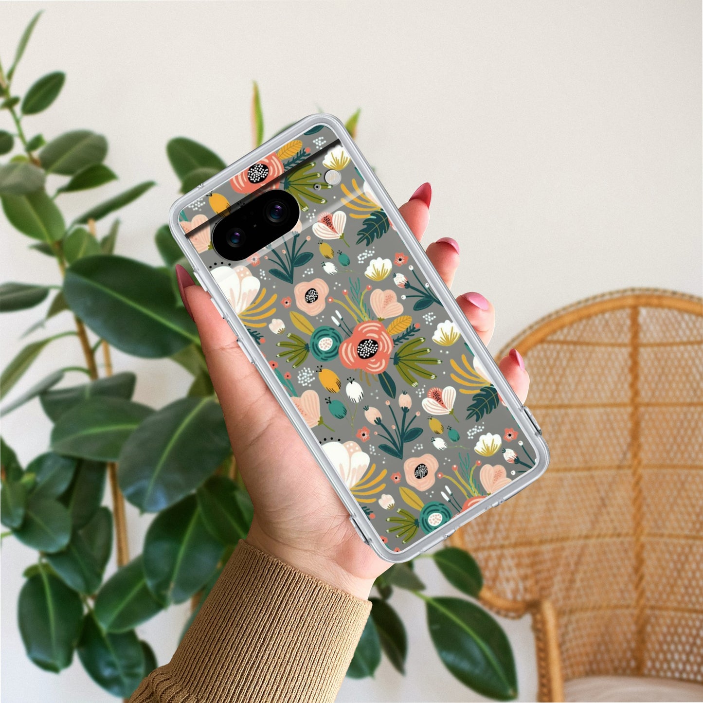 Bloom Carnival Transparent silicon case For Google