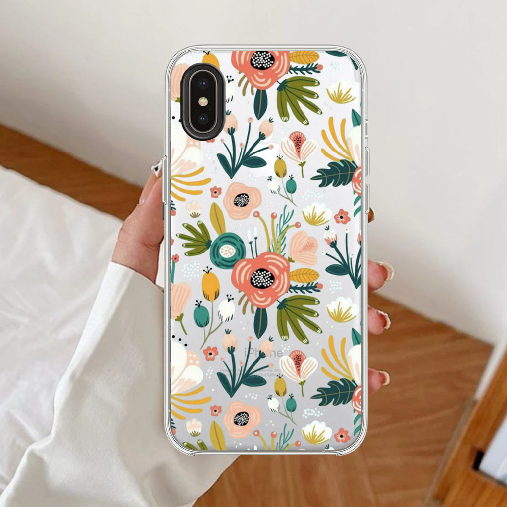Bloom Carnival Anti Yellow Clear Case For iPhone XR