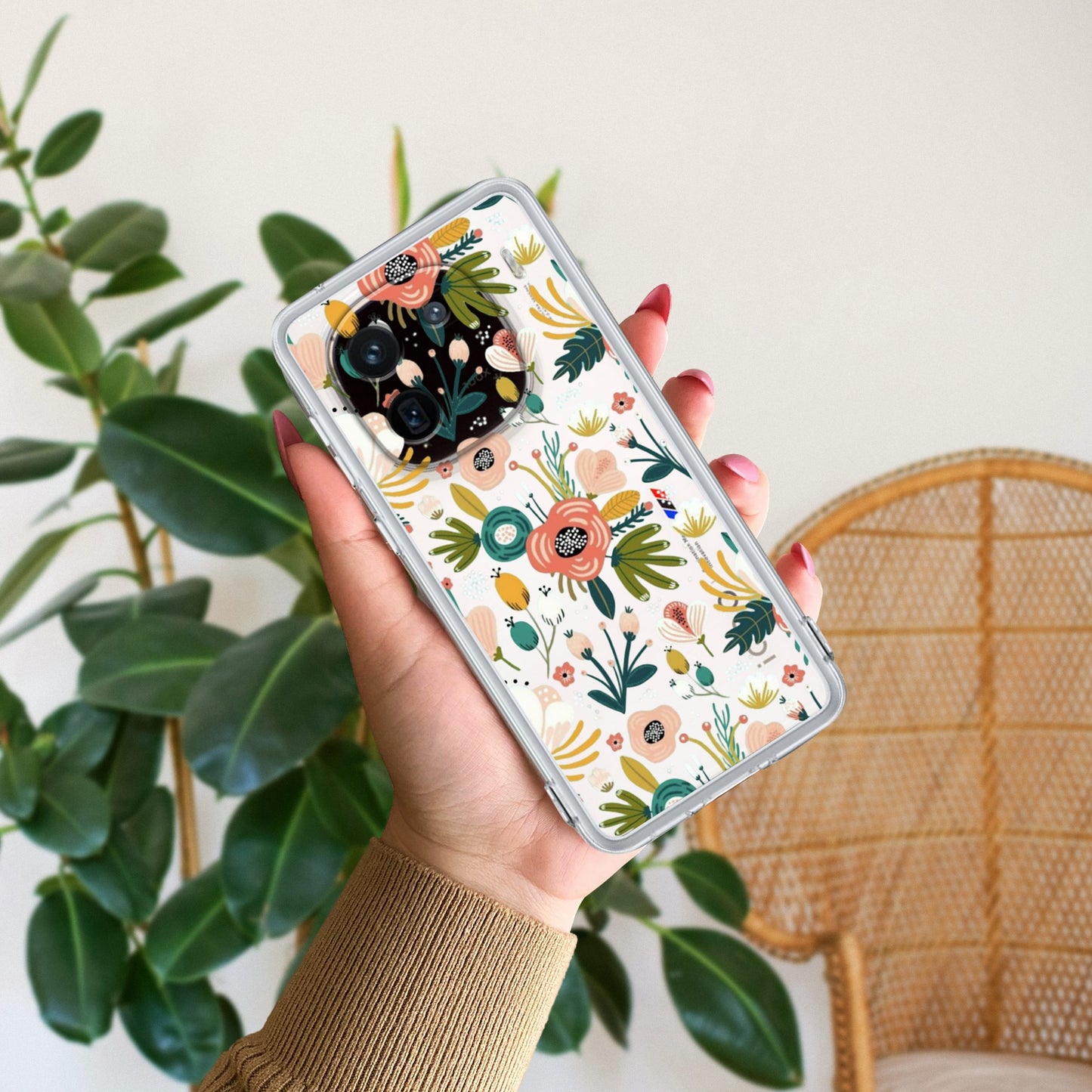 Bloom Carnival Transparent silicon case For iQOO