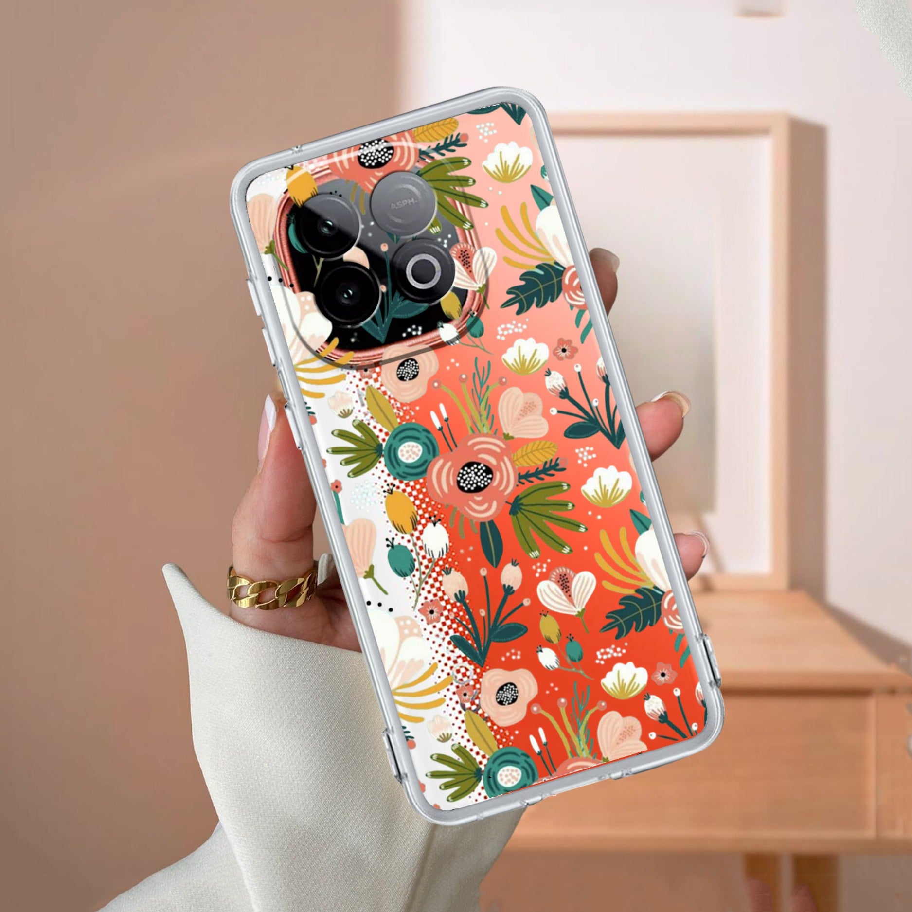 Bloom Carnival Transparent silicon case For iQOO Neo 10 5G