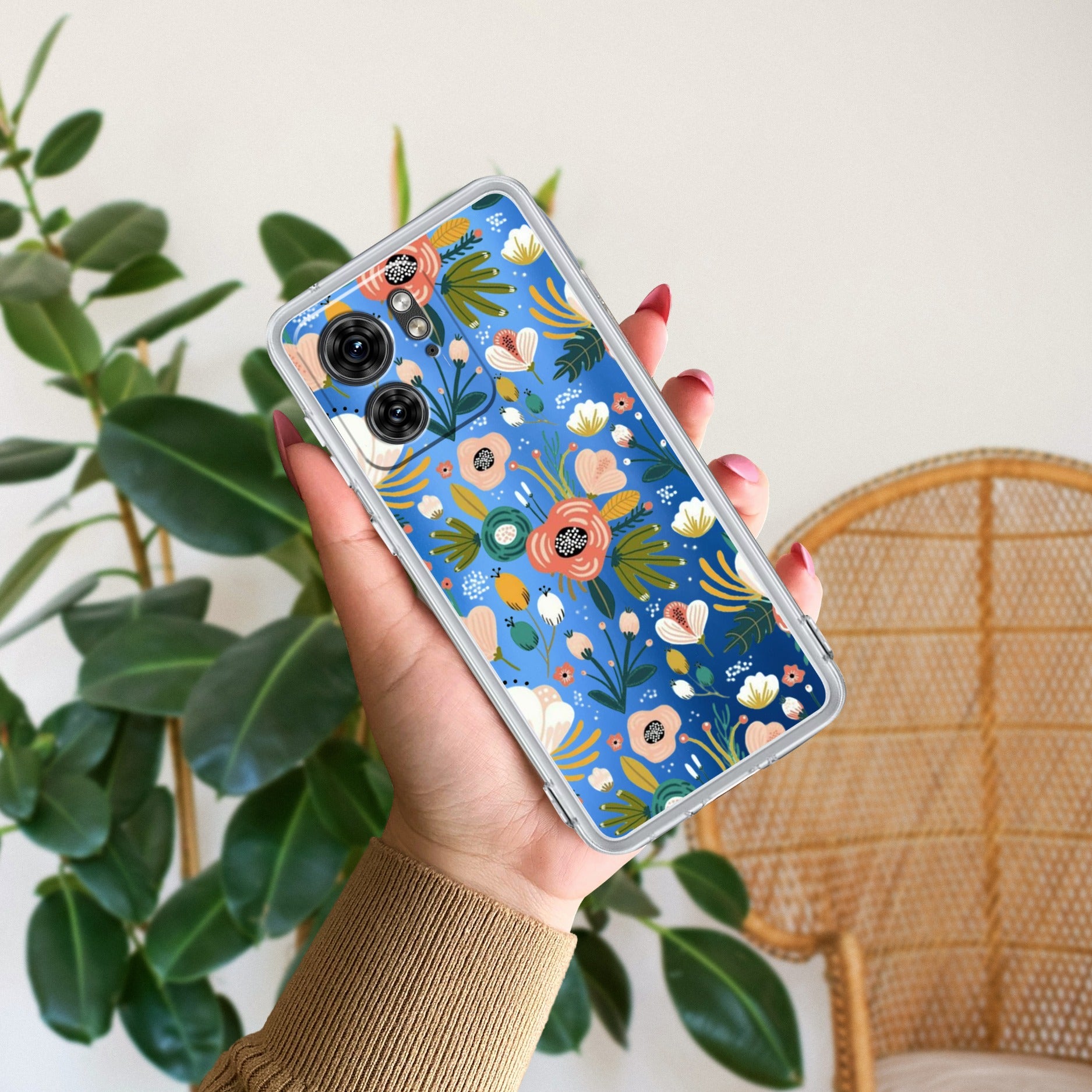 Bloom Carnival Anti Yellow Case For Motorola Edge 40 5G