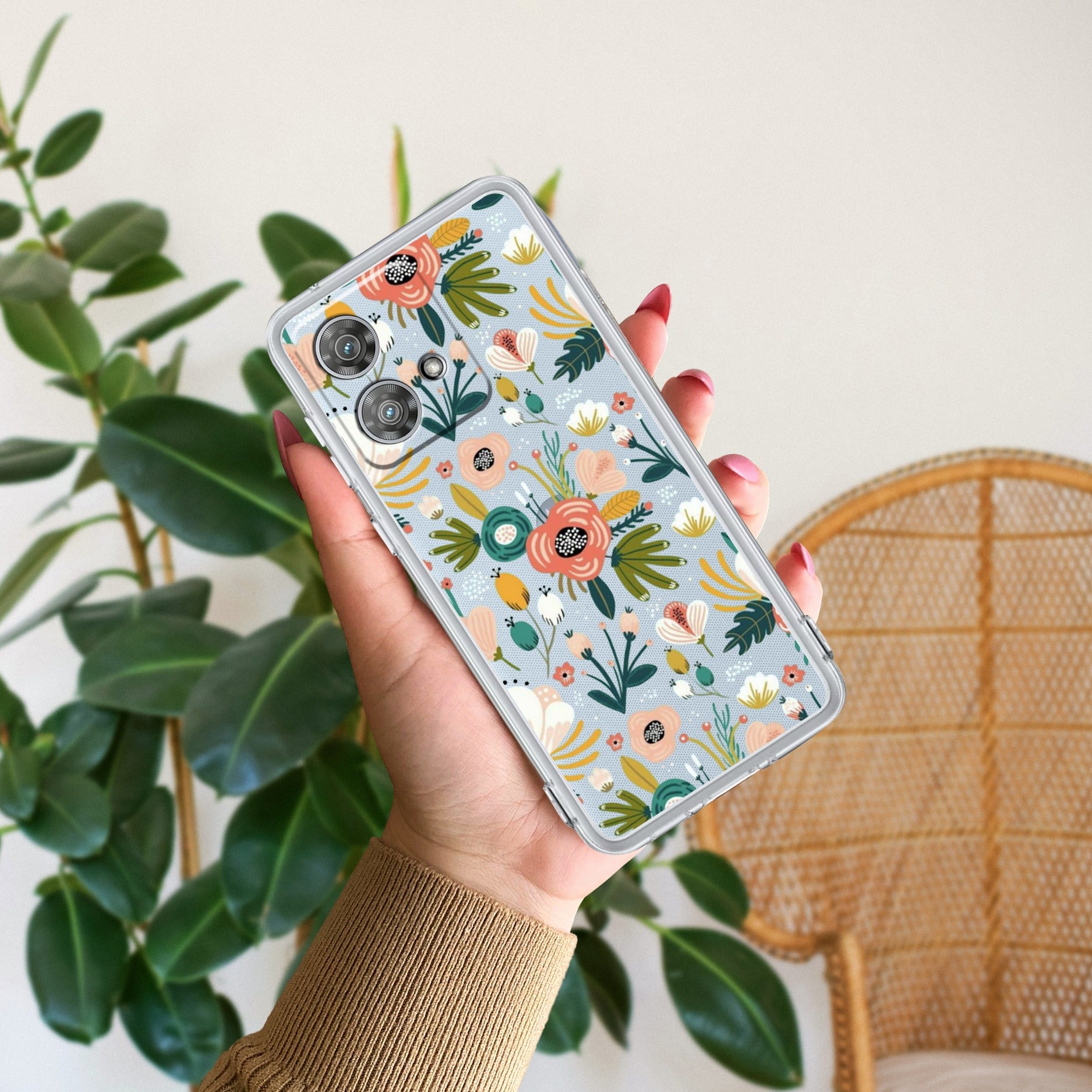 Bloom Carnival Anti Yellow Case For Motorola Edge 40 Neo 5G