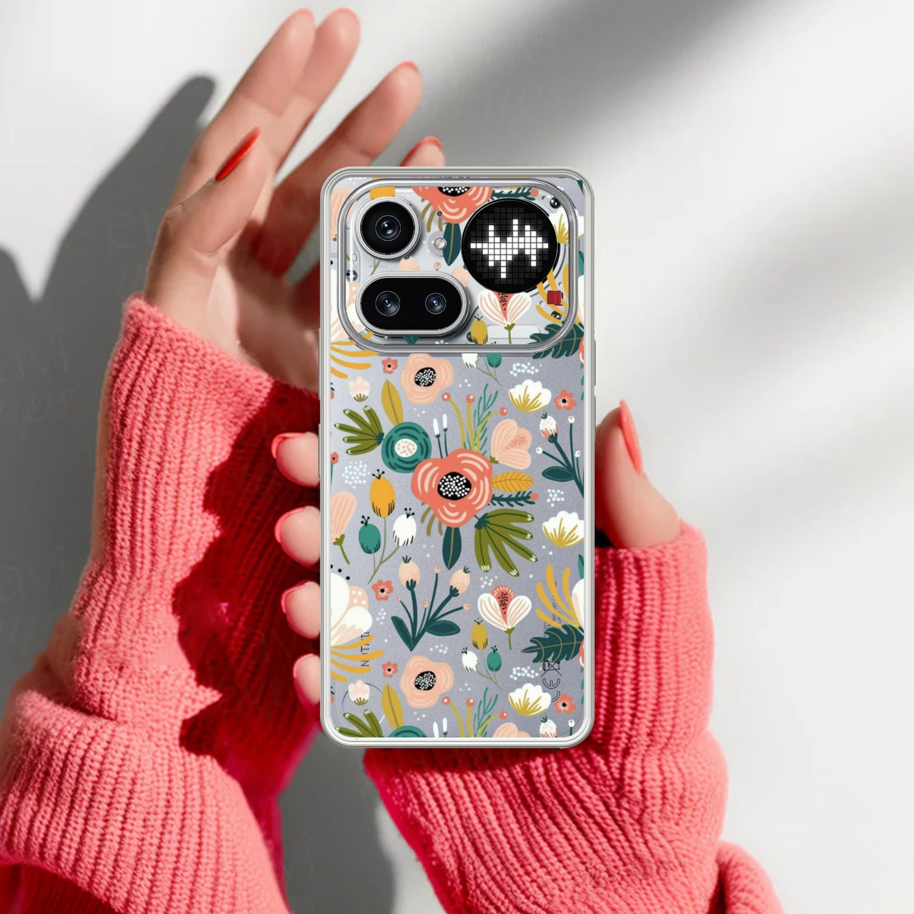 Bloom Carnival Transparent silicon case For Nothing