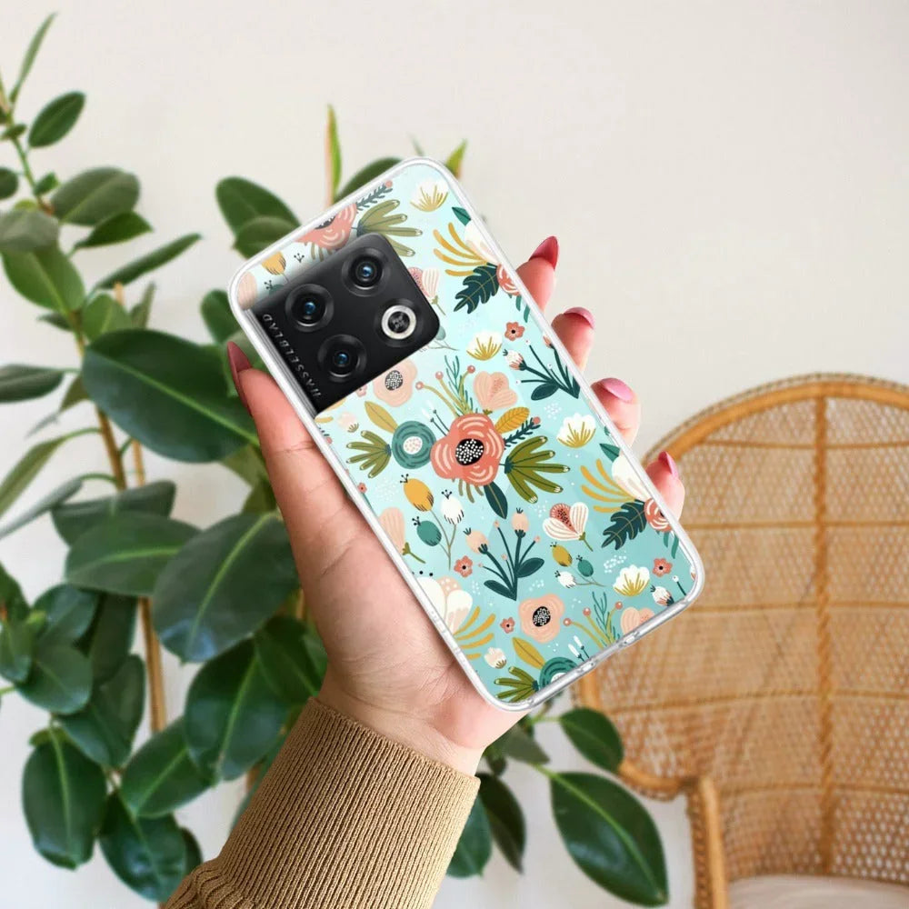 Bloom Carnival Transparent silicon case For OnePlus