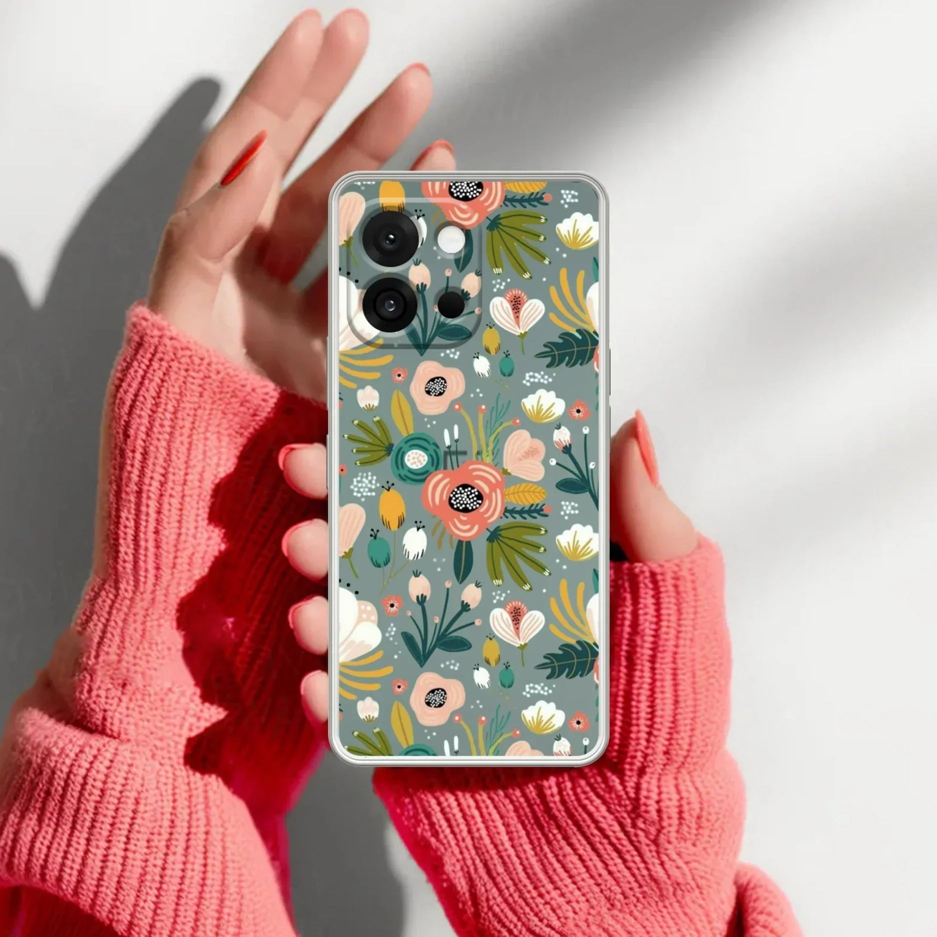 Bloom Carnival Transparent silicon case For OnePlus