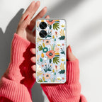 Bloom Carnival Transparent silicon case For OnePlus Nord 2T 5G