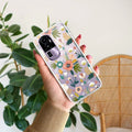 Bloom Carnival Transparent silicon case For Oppo Reno 7 5G