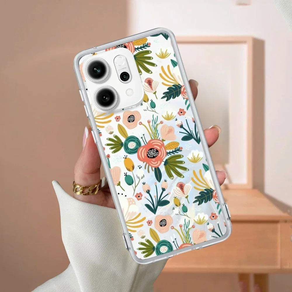 Bloom Carnival Anti Yellow Case For OPPO Reno 14 Pro 5G