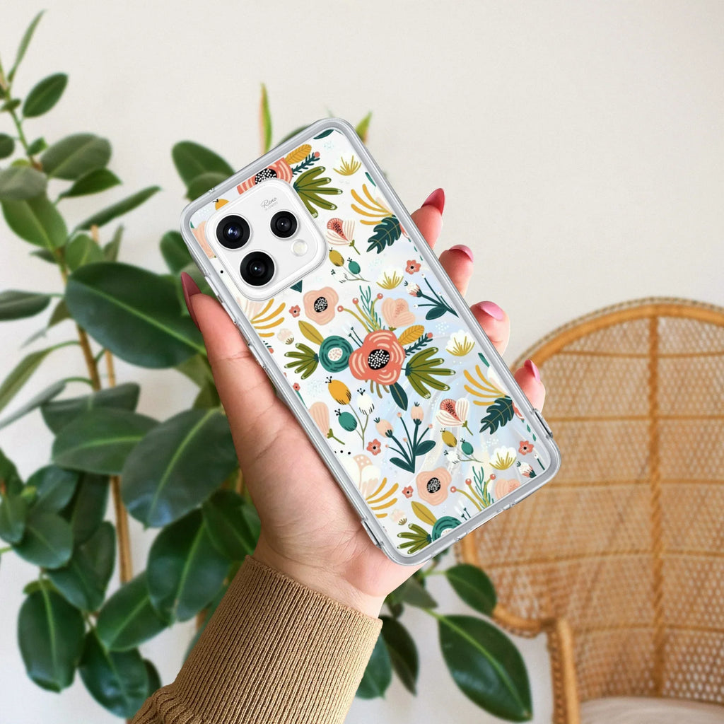 Bloom Carnival Anti Yellow Case For Oppo Reno 15 5G
