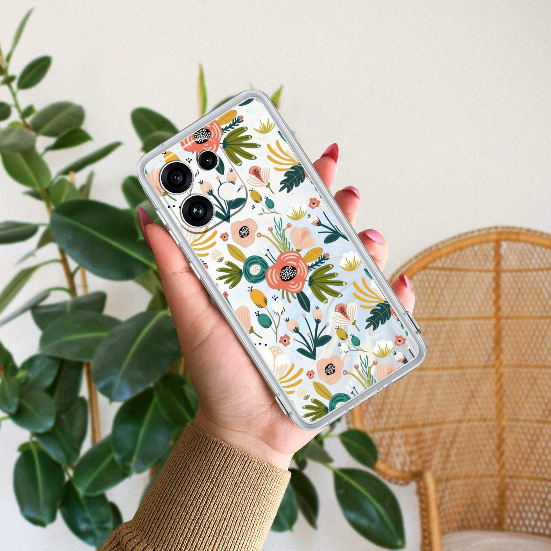 Bloom Carnival Anti Yellow Case For Oppo Reno 16C 5G