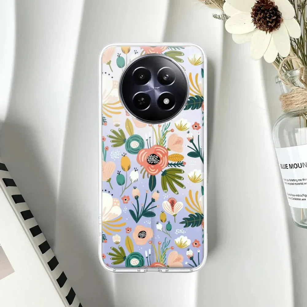 Bloom Carnival Transparent silicon case For Realme/Narzo