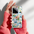 Bloom Carnival Transparent silicon case For Realme GT 7 5G