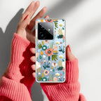 Bloom Carnival Transparent silicon case For Realme Narzo 50 5G