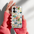 Bloom Carnival Transparent silicon case For Realme P3 5G