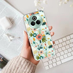 Bloom Carnival Transparent silicon case For Realme P2 Pro 5G