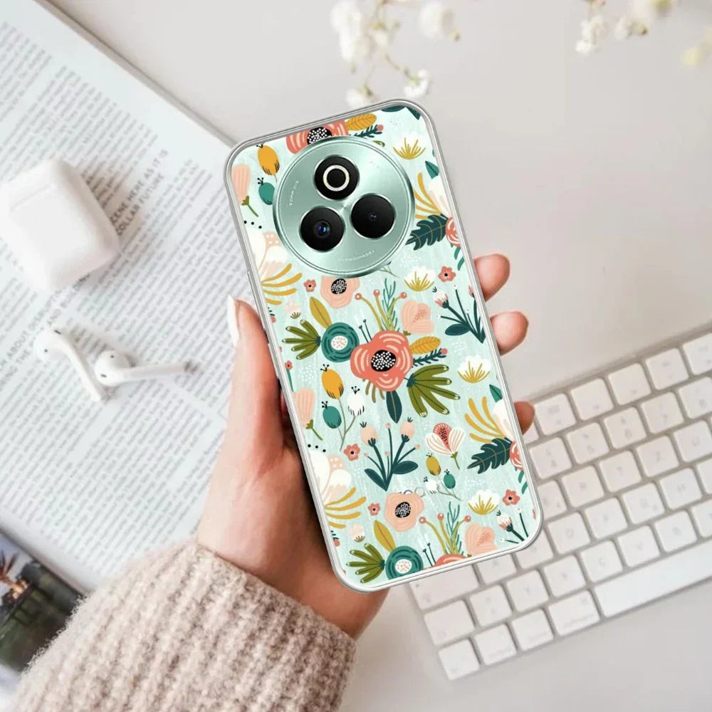 Bloom Carnival Transparent silicon case For Realme/Narzo