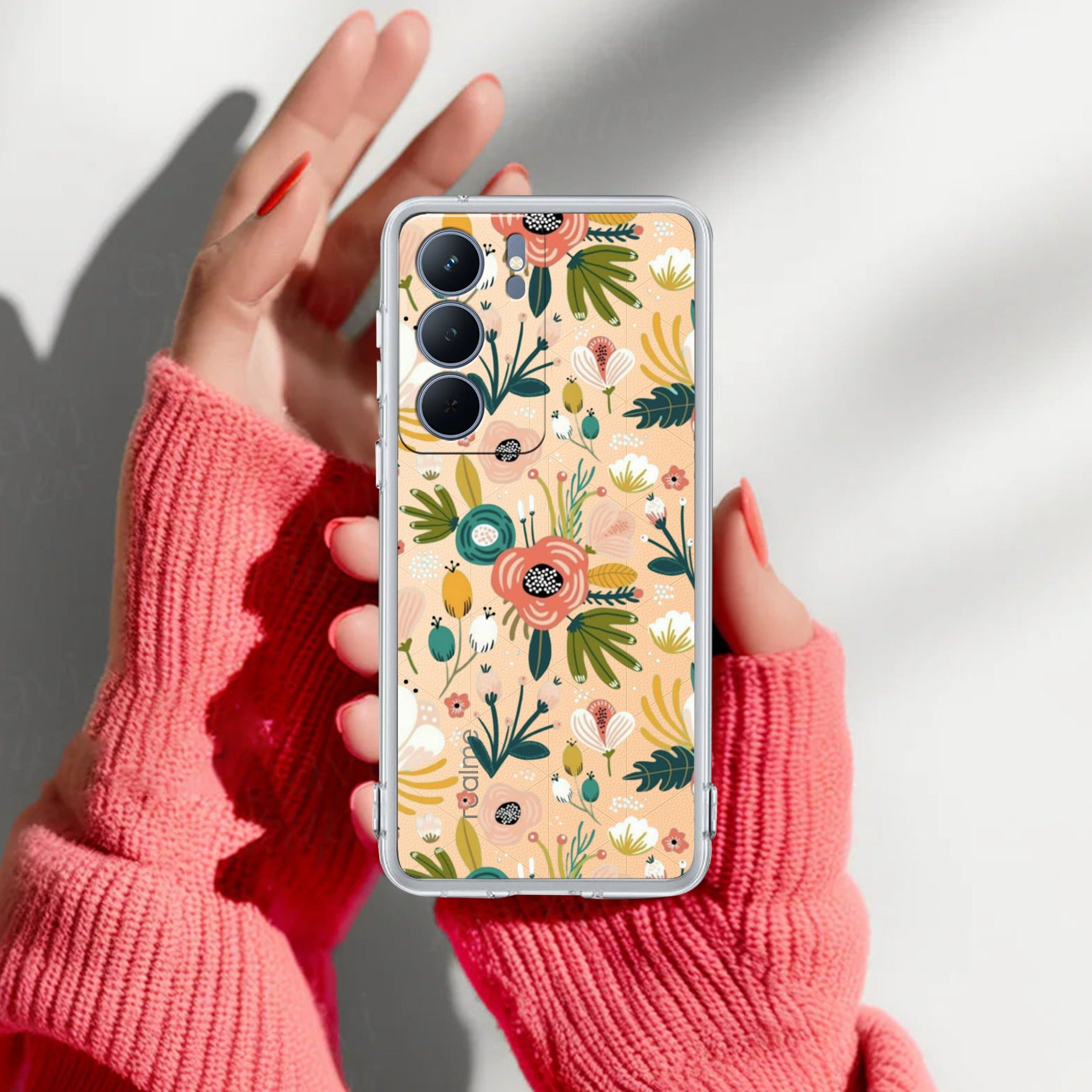 Bloom Carnival Anti Yelllow Case For Realme P3 Lite 5G