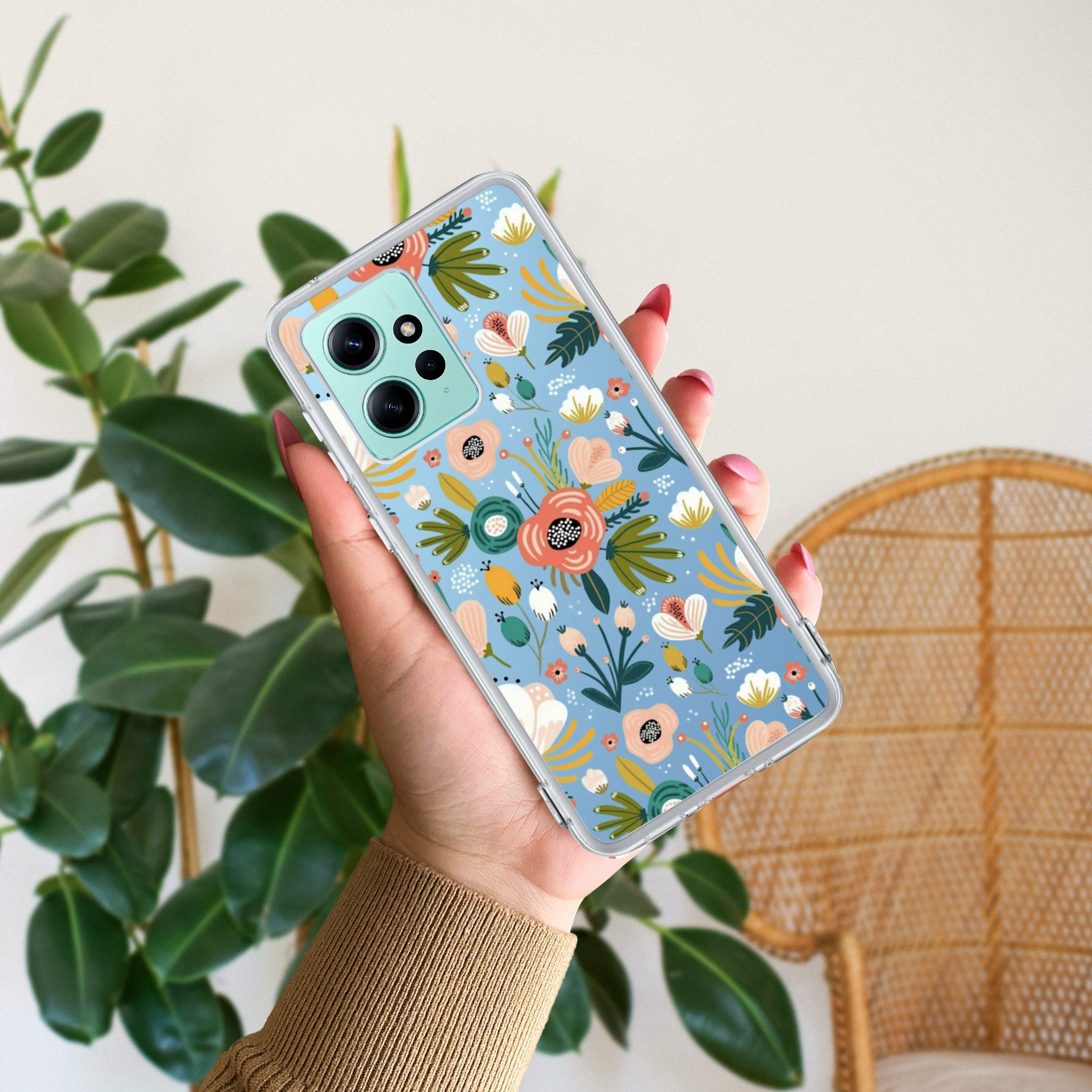 Bloom Carnival Transparent silicon case For Redmi/Xiaomi