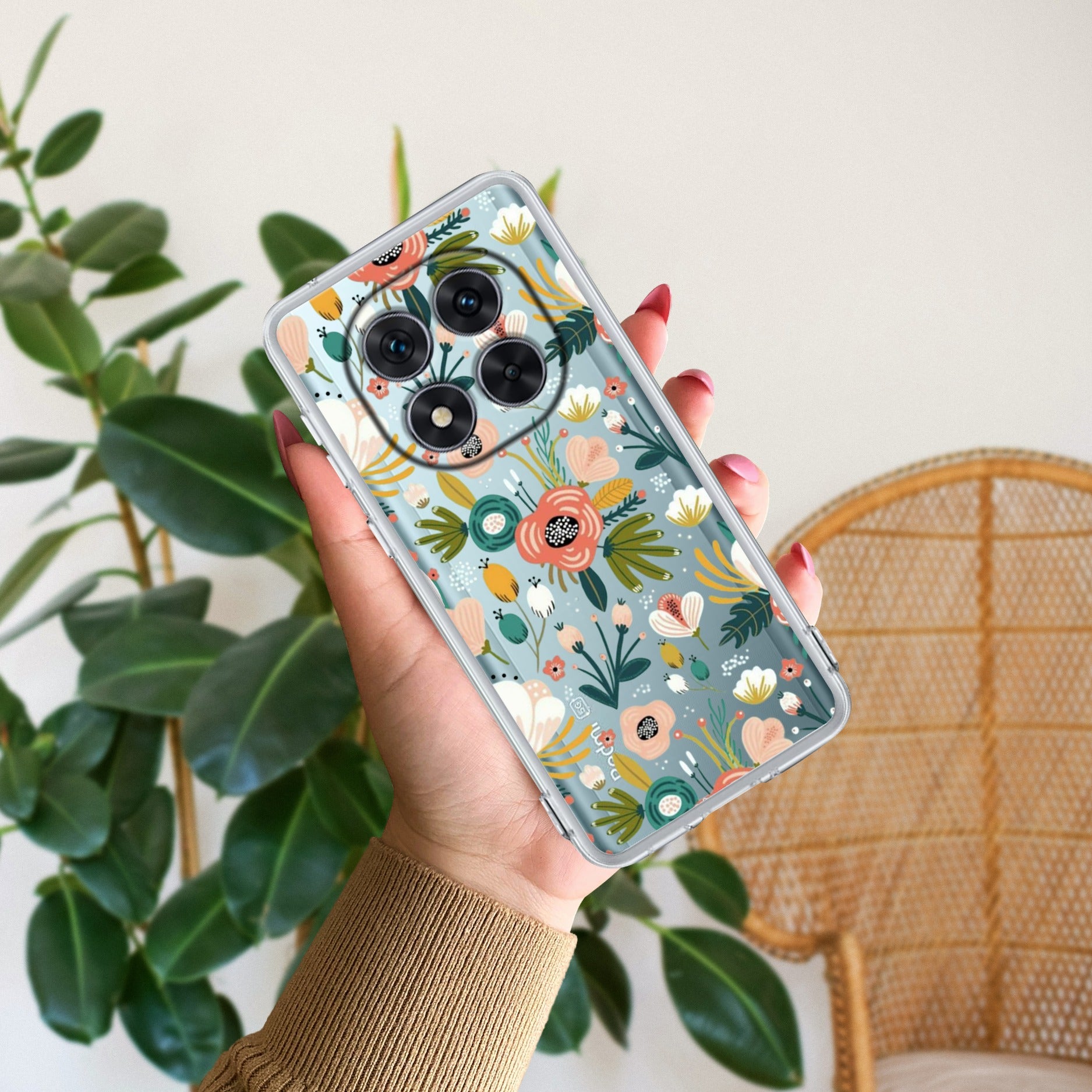 Bloom Carnival Transparent silicon case For Redmi/Xiaomi