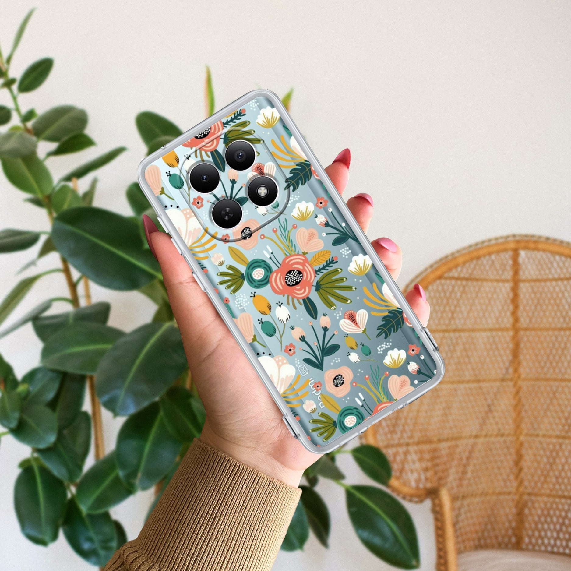 Bloom Carnival Transparent silicon case For Redmi/Xiaomi
