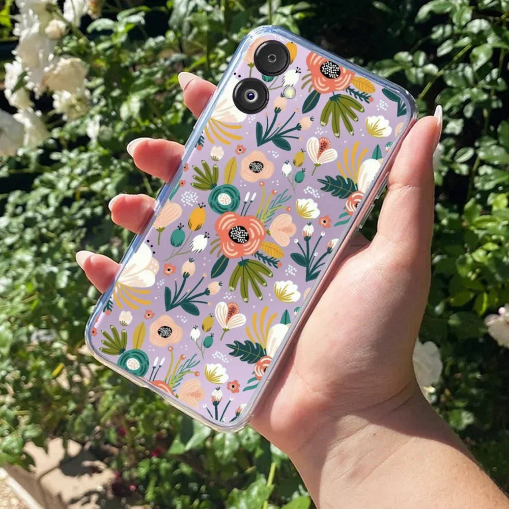 Bloom Carnival Transparent silicon case For Samsung Galaxy M06 5G