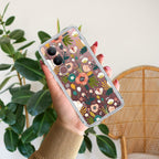 Bloom Carnival Transparent silicon case For Vivo V29 5G