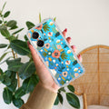 Bloom Carnival Transparent silicon case For Vivo V29E 5G
