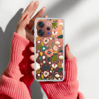 Bloom Carnival Transparent silicon case For Vivo V23 Pro 5G