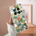 Bloom Carnival Transparent silicon case For Vivo X200 Pro 5G