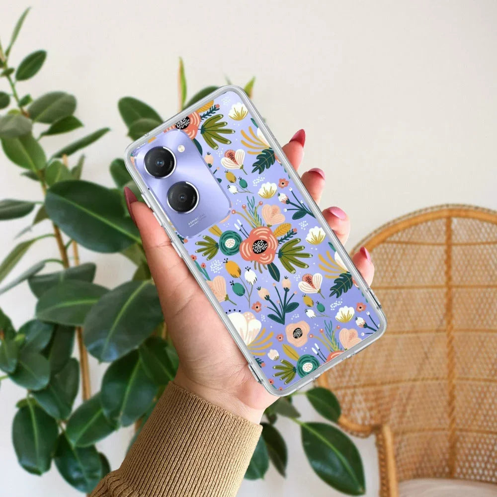 Bloom Carnival Transparent silicon case For Vivo Y28s/ Y28e