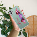 Blue Aster Floral Customize Anti Yellow Case For CMF Nothing Phone 1 5G